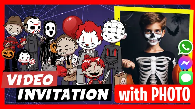Editable Halloween Video Invitation