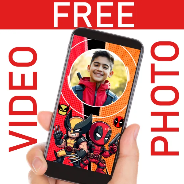 FREE Deadpool and Wolverine Video Invitation for Birthdays