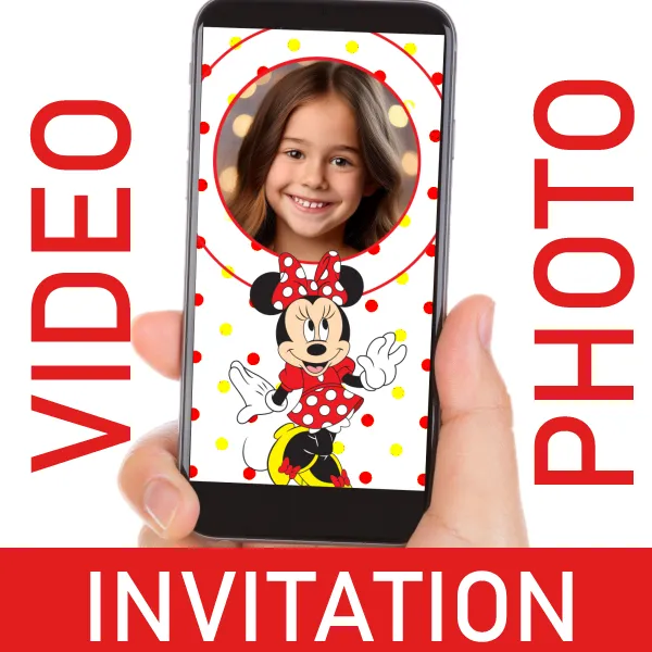 Minnie Video Invitation for Birthdays