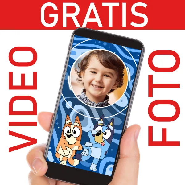 Video Invitación Bluey y Bingo GRATIS para Cumpleaños