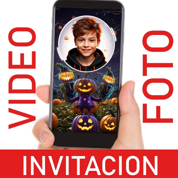 Video Invitación Halloween para Cumpleaños