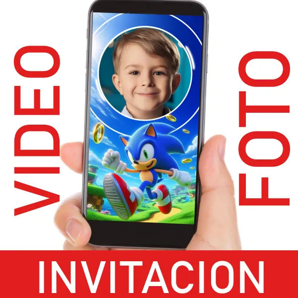 Video Invitación Sonic para Cumpleaños