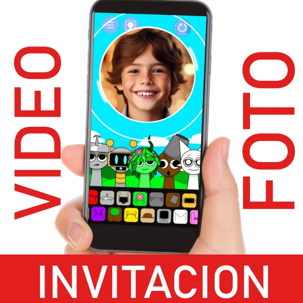 Video Invitación SPRUNKI para Cumpleaños