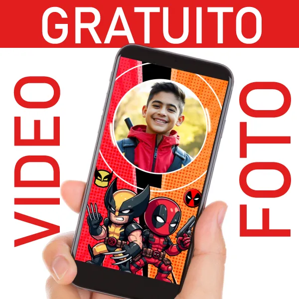 Video invito Deadpool e Wolverine GRATUITO per compleanni
