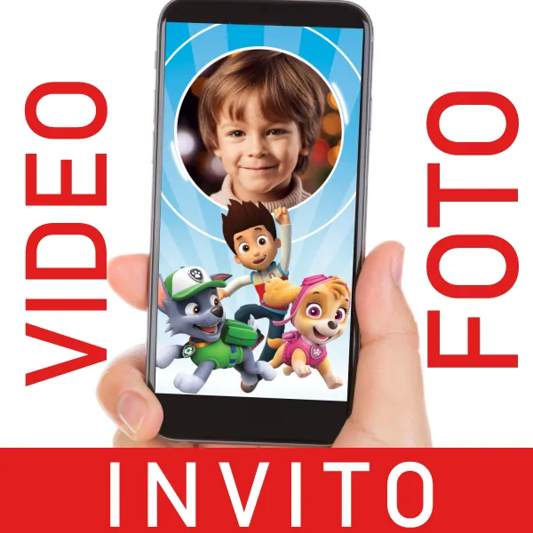 Paw Patrol Video Invito per Compleanni