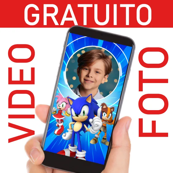 Video invito Sonic GRATUITO per compleanni