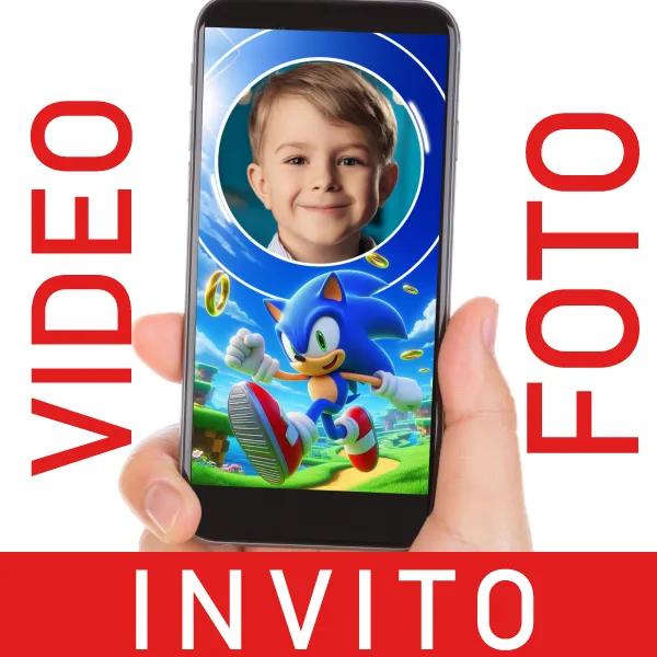 Sonic Video Invito per Compleanni
