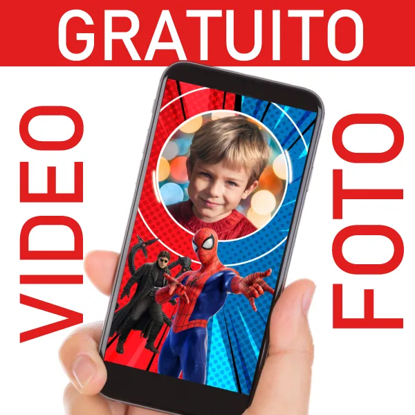 Video invito Spider-Man Uomo Ragno GRATUITO per compleanni
